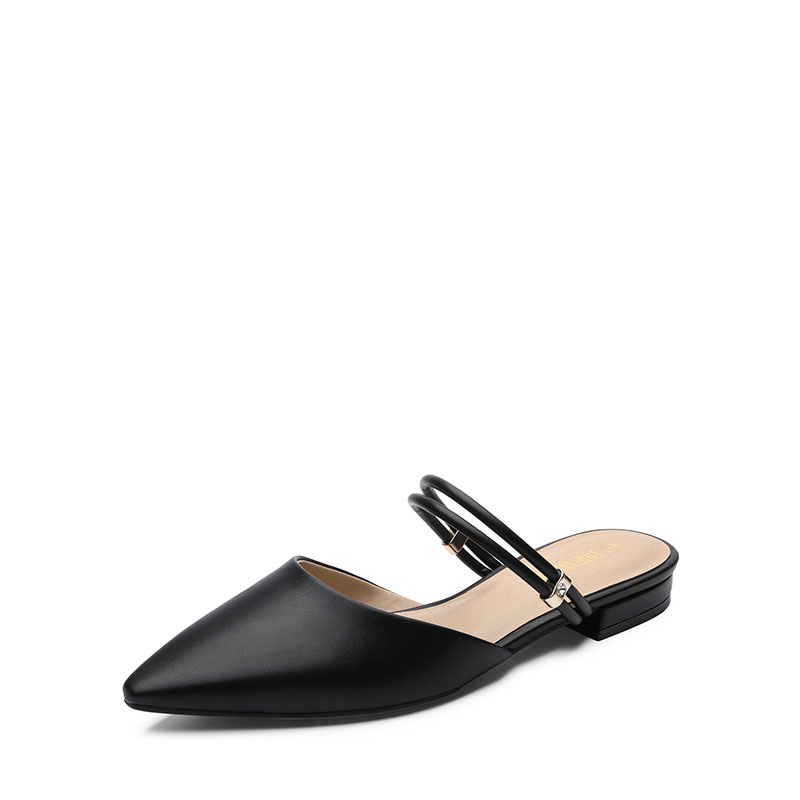 Pointed toe flat mules new arrivals